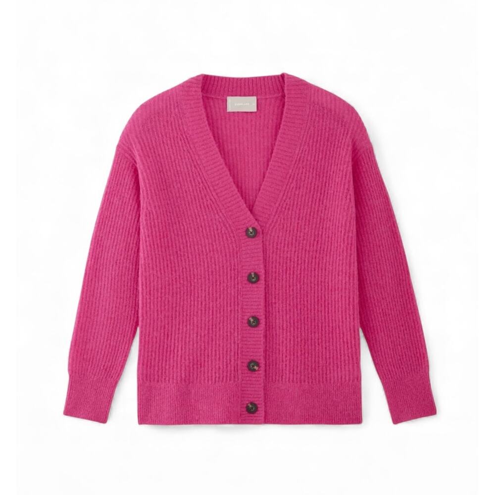 Everlane The Alpaca Oversized Cardigan in Fuchsia Pink Size M NWOT✨